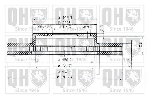 QUINTON HAZELL Тормозной диск BDC3817